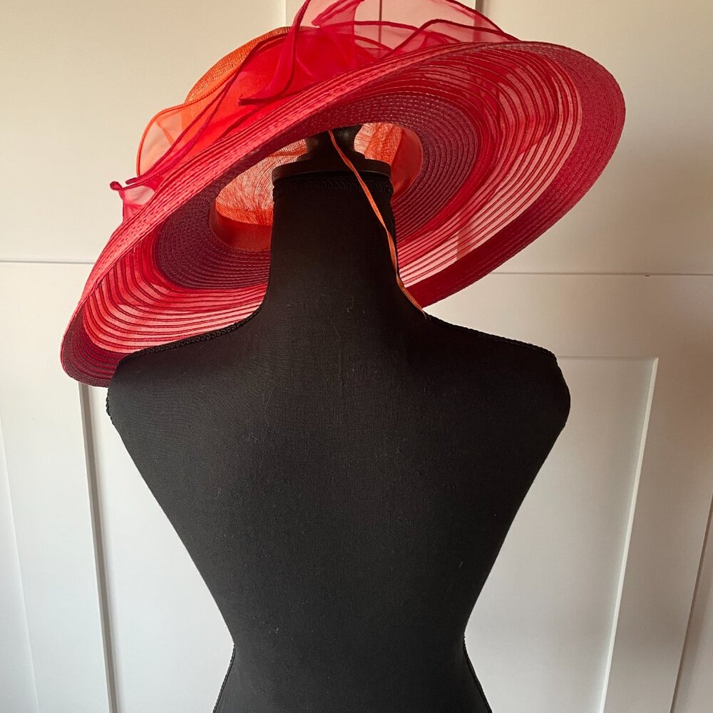 Scala Sheer Derby Hat Elegant Statement Piece - image 2